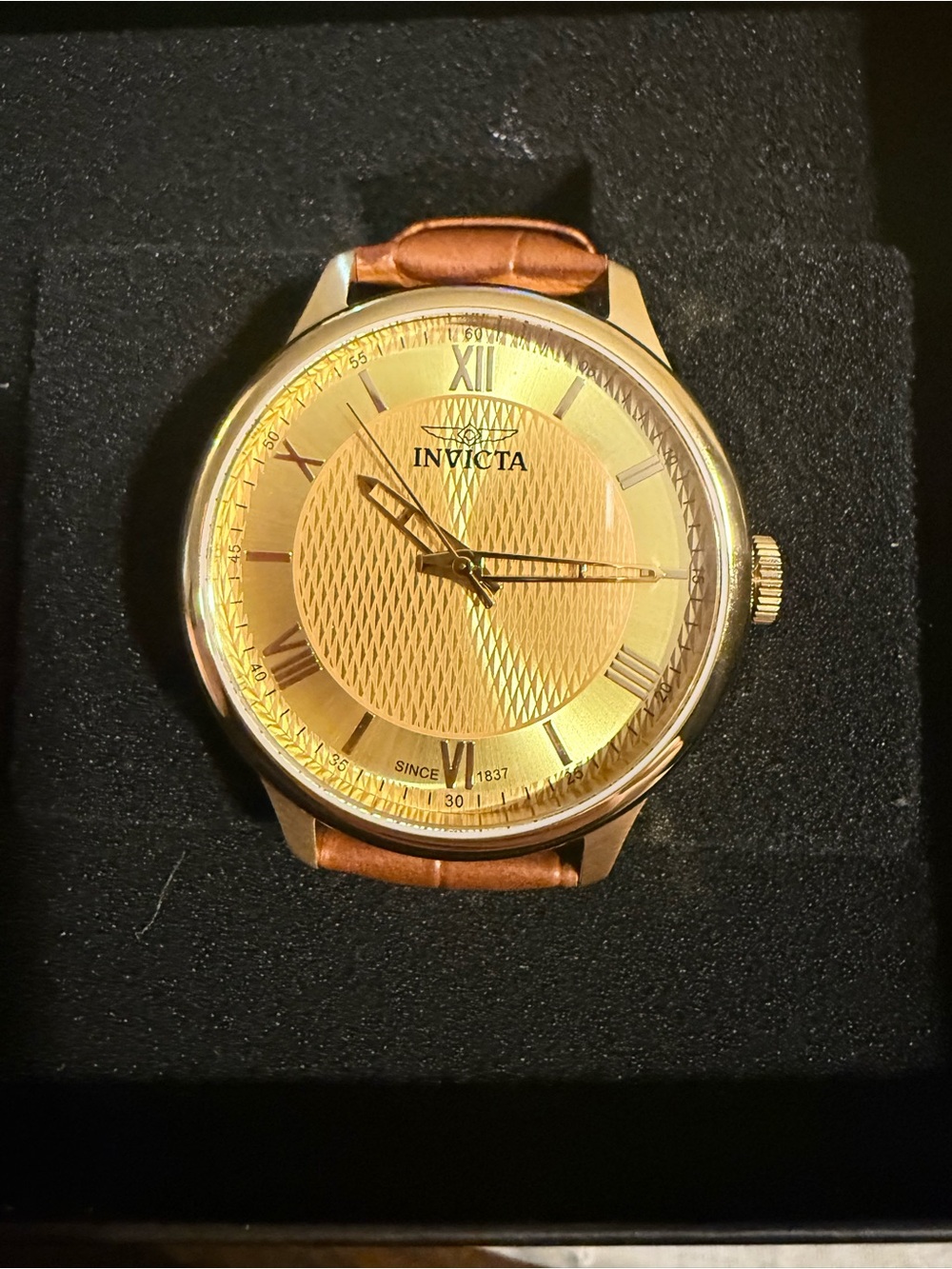 Invicta Celestial Men's Watch - 43mm, Brown Genuine Leather (50468)